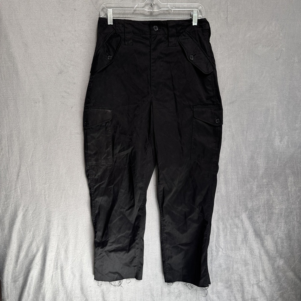 P.G. Wing Cargo Pants Mens 28x26 Black Adjustable Waist Pockets Workwear Utility